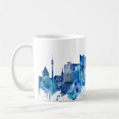 Dortmund Germany Skyline Blue Koffiemok (Links)