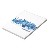 Dortmund Germany Skyline Blue Notitieblok (Linkerzijde)
