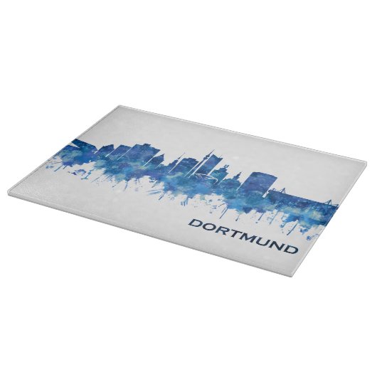 Dortmund Germany Skyline Blue Snijplank (Hoek)