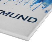 Dortmund Germany Skyline Blue Snijplank (Hoek)