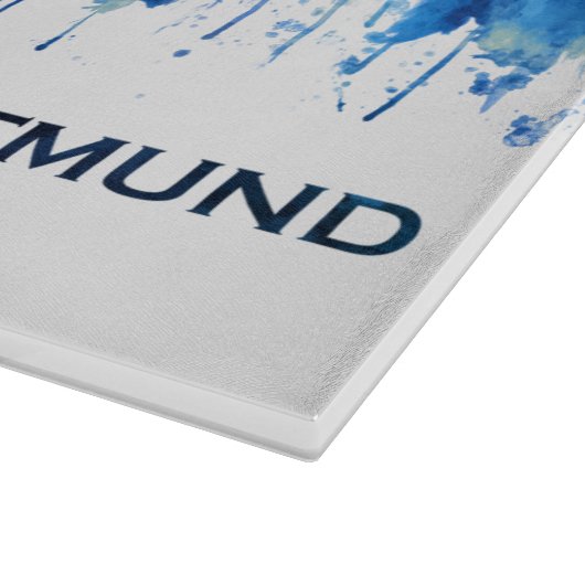 Dortmund Germany Skyline Blue Snijplank (Hoek)