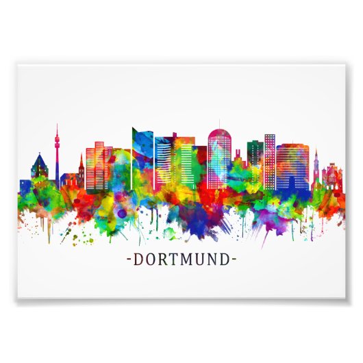 Dortmund Germany Skyline Foto Afdruk (Voorkant)