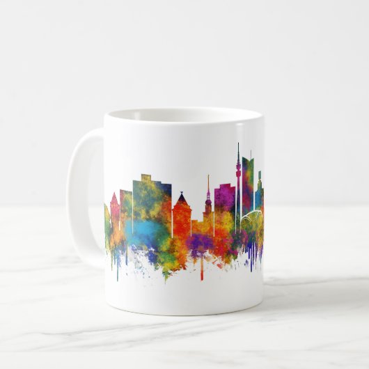 Dortmund Germany Skyline Koffiemok (Voorkant links)