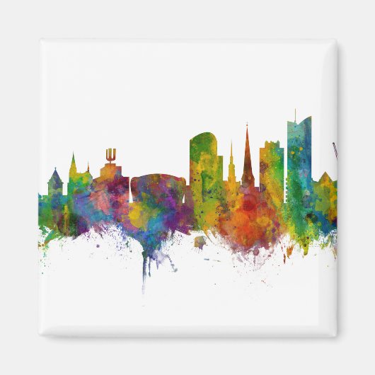 Dortmund Germany Skyline Magneet (Voorkant)