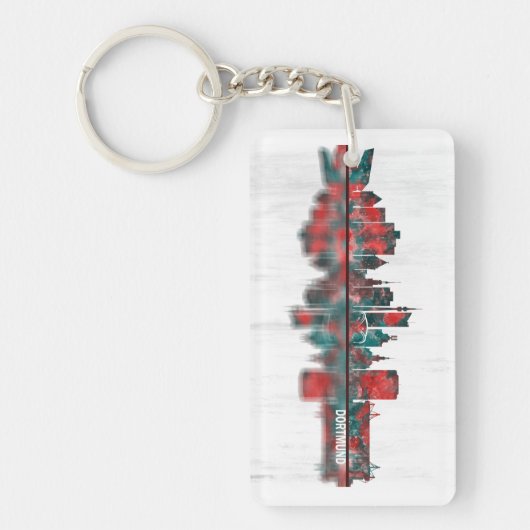 Dortmund Germany Skyline Sleutelhanger (Voorkant)
