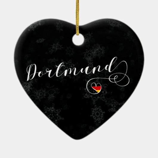 Dortmund Heart, Ornament met kerstbomen, Duitsland (Achterkant)