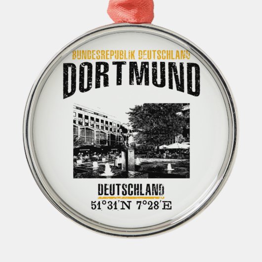 Dortmund Metalen Ornament (Voorkant)