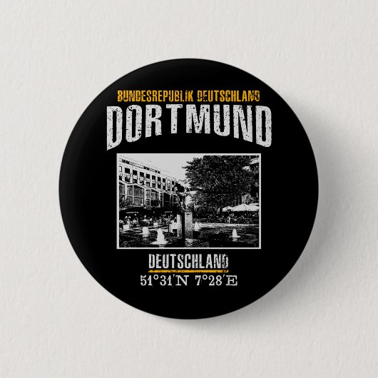 Dortmund Ronde Button 5,7 Cm (Voorkant)
