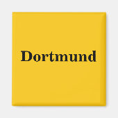 Dortmund Schild Gold - Gleb - Magnet (Voorkant)