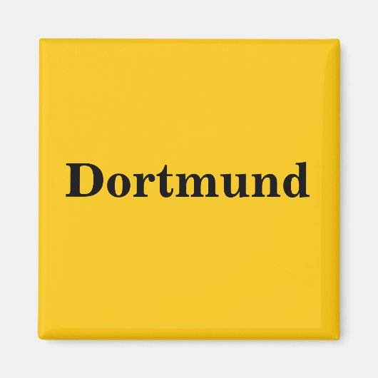 Dortmund Schild Gold - Gleb - Magnet (Voorkant)