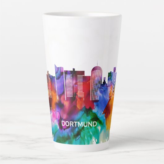 Dortmund Skyline Latte Mok (Voorkant)
