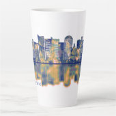 Dortmund Skyline Latte Mok (Voorkant)