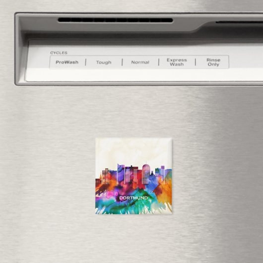 Dortmund Skyline Magneet (Insitu (Vaatwasser))