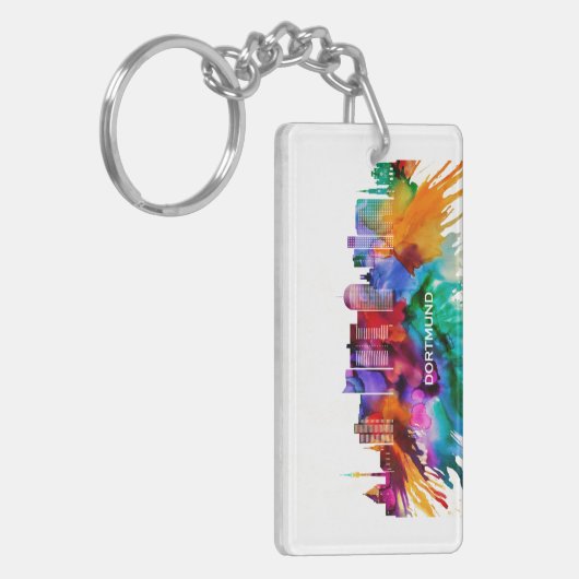 Dortmund Skyline Sleutelhanger (Voorkant Links)