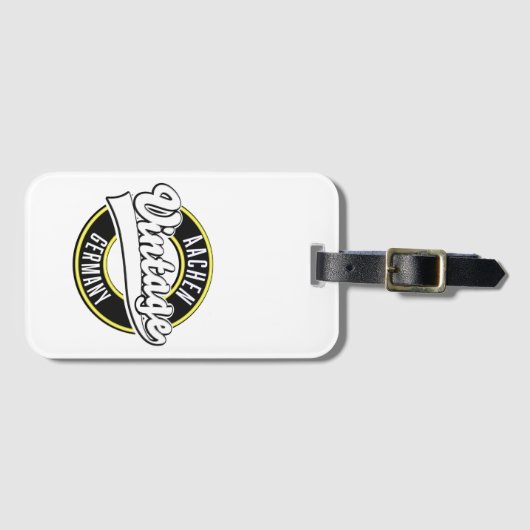 Dortmund  stijl logo, bagagelabel (Voorkant (horizontaal))