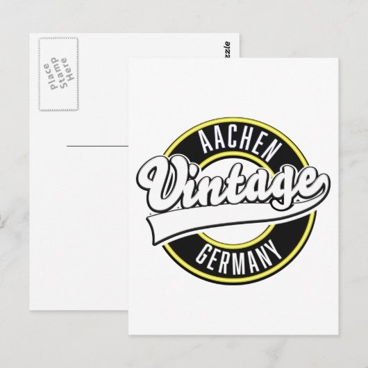 Dortmund  stijl logo, briefkaart (Voorkant / Achterkant)