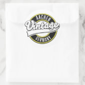 Dortmund  stijl logo, klassieke ronde sticker (Tas)