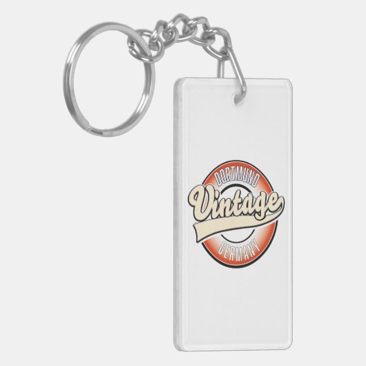 Dortmund stijl logo, sleutelhanger (Voorkant Links)