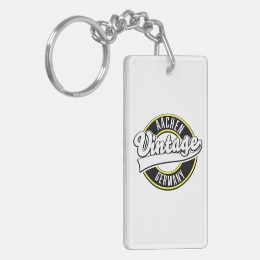 Dortmund  stijl logo, sleutelhanger (Voorkant Links)