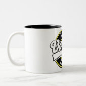 Dortmund  stijl logo, Two-Tone koffie mok (Links)