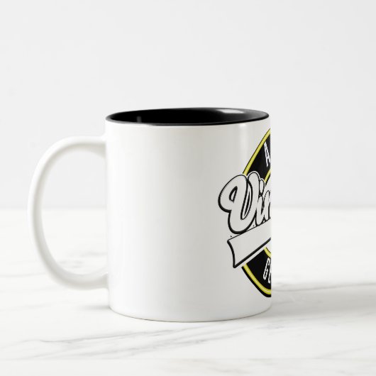 Dortmund  stijl logo, Two-Tone koffie mok (Links)