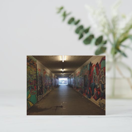 Dortmund U-Bahn Grafitti am Bahnhof Briefkaart (Staand voorkant)