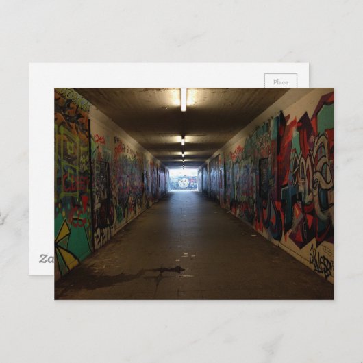 Dortmund U-Bahn Grafitti am Bahnhof Briefkaart (Voorkant / Achterkant)