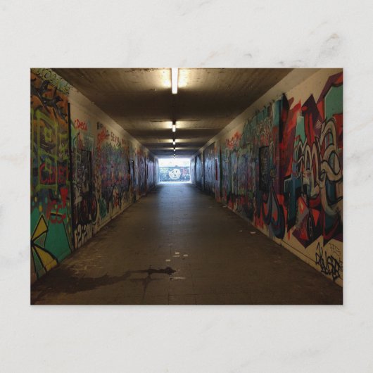 Dortmund U-Bahn Grafitti am Bahnhof Briefkaart (Voorkant)