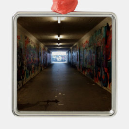 Dortmund U-Bahn Grafitti am Bahnhof Metalen Ornament