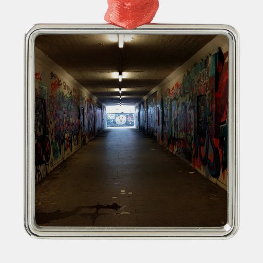 Dortmund U-Bahn Grafitti am Bahnhof Metalen Ornament (Voorkant)