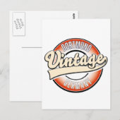 Dortmund vintage stijl logo, briefkaart (Voorkant / Achterkant)
