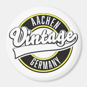 Dortmund vintage stijl logo, magneet