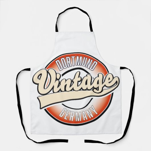 Dortmund vintage stijl logo, schort (Voorkant)