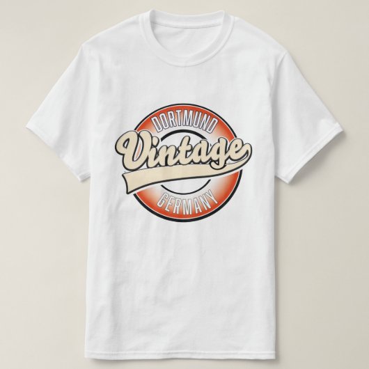 Dortmund vintage stijl logo, t-shirt (Design voorkant)
