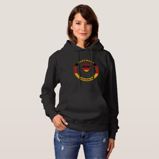 Dortmund Westphalian Germany Dialect Souvenir_4 Hoodie (Voorkant volledig)