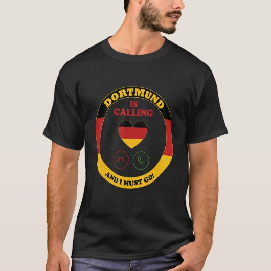 Dortmund Westphalian Germany Dialect Souvenir_4 T-shirt (Voorkant)