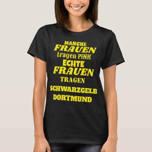 Dortmunder Fan Design für Ladys T-shirt (Voorkant)