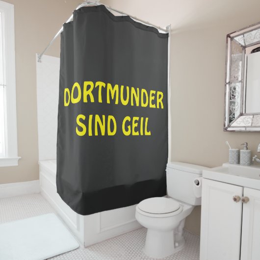Dortmunder sind geil Design  Douchegordijn (In situ)
