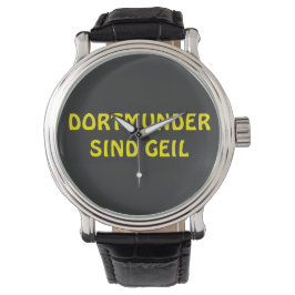 Dortmunder sind geil Design Horloge