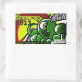 DORUDORU MONSTER RECHTHOEKIGE STICKER (Tas)
