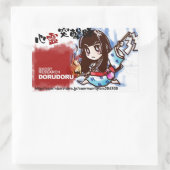 DORUDORU RSTKG RECHTHOEKIGE STICKER (Tas)