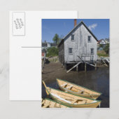 Dory bouwer,Lunenburg, Nova Scotia, Canada Briefkaart (Voorkant / Achterkant)