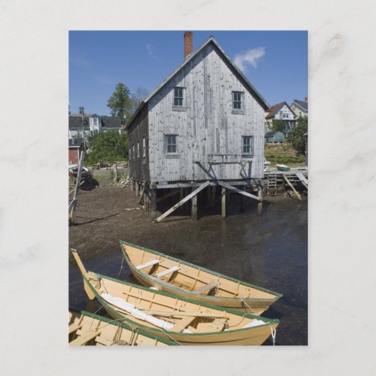 Dory bouwer,Lunenburg, Nova Scotia, Canada Briefkaart (Voorkant)