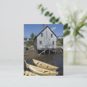Dory bouwer,Lunenburg, Nova Scotia, Canada Briefkaart (Staand voorkant)