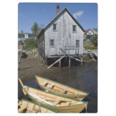 Dory bouwer,Lunenburg, Nova Scotia, Canada Klembord (Achterkant)