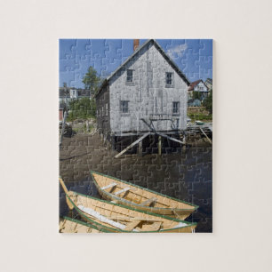 Dory bouwer,Lunenburg, Nova Scotia, Canada Legpuzzel