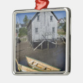 Dory-bouwer, Lunenburg, Nova Scotia, Canada Metalen Ornament (Links)