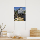 Dory bouwer,Lunenburg, Nova Scotia, Canada Poster (Keuken)