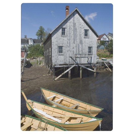 Dory builder, Lunenburg, Nova Scotia, Canada Klembord (Achterkant)