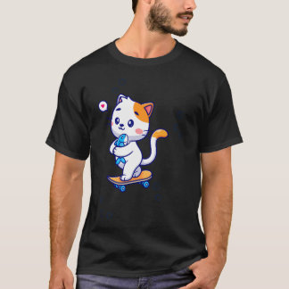 Dory grappige kat dory zwemmen t-shirt